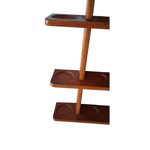 Danish Modern Twelve Jar Teak Spice Rack Holder by Digsmed RACK ONLY - Picture 3 of 16